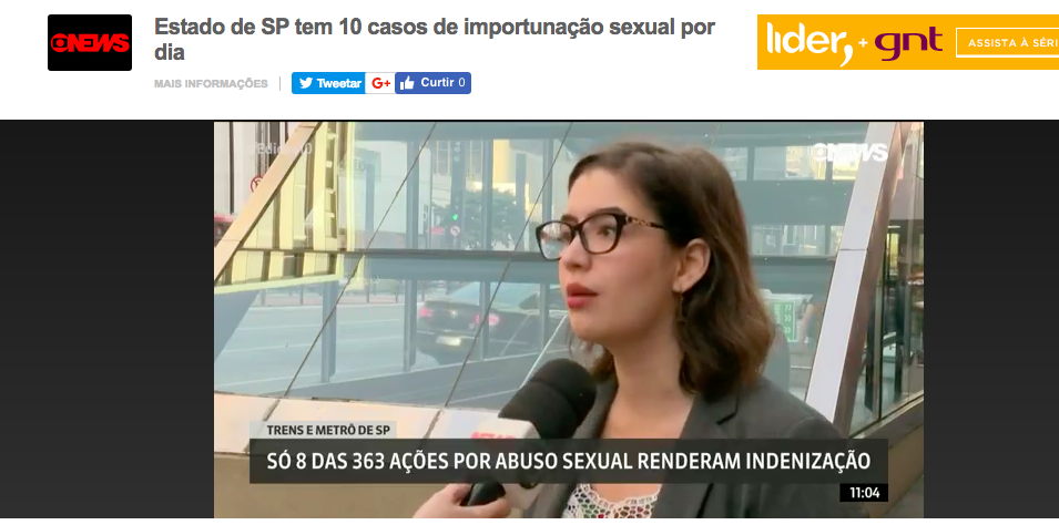 Globonews – importunaçao sexual